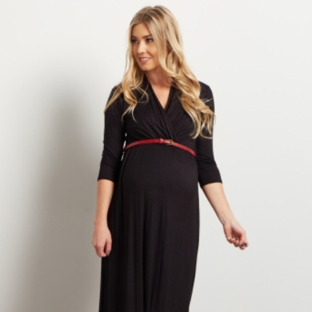 NWT PinkBlush maternity/nursing maxi dress